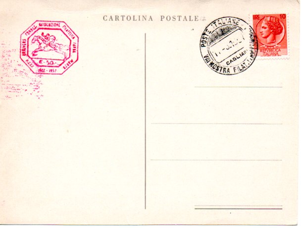 8^ mostra filatelica - 1957
